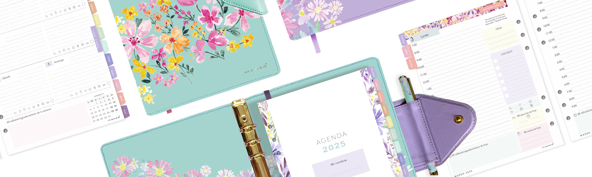 covers-archivador-anillas-6-A5-coleccion-2025-manoa-agendas-bonitas-flores-acuarelas-regalo-especial